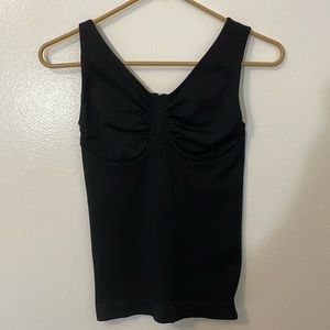Seamless shape wear black underwire cami tank size large